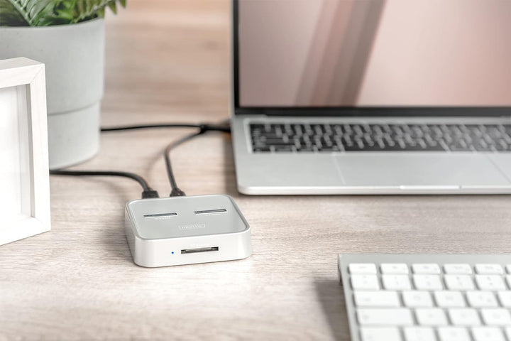 DIGITUS USB Typ-C 3.1 Duale M.2 NVMe & mSATA-SSD-Dockingstation - M.2-Modultyp 22110, 2280, 2260, 22