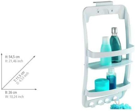 WENKO Badregal Universal platzsparend Weiss, Weiss