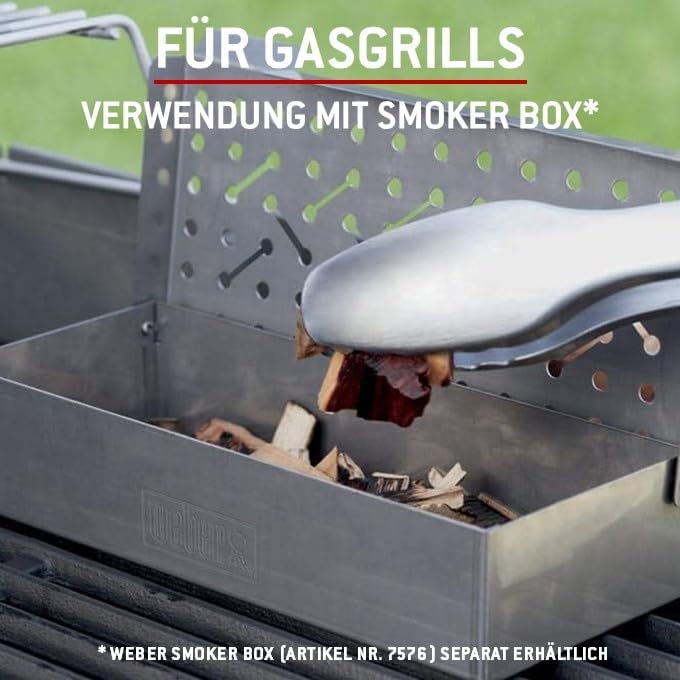 Weber Räucherchips (700g Packung) - für Rindfleisch, Räucherchips-Mischung von Laub-, Nuss- und Obst