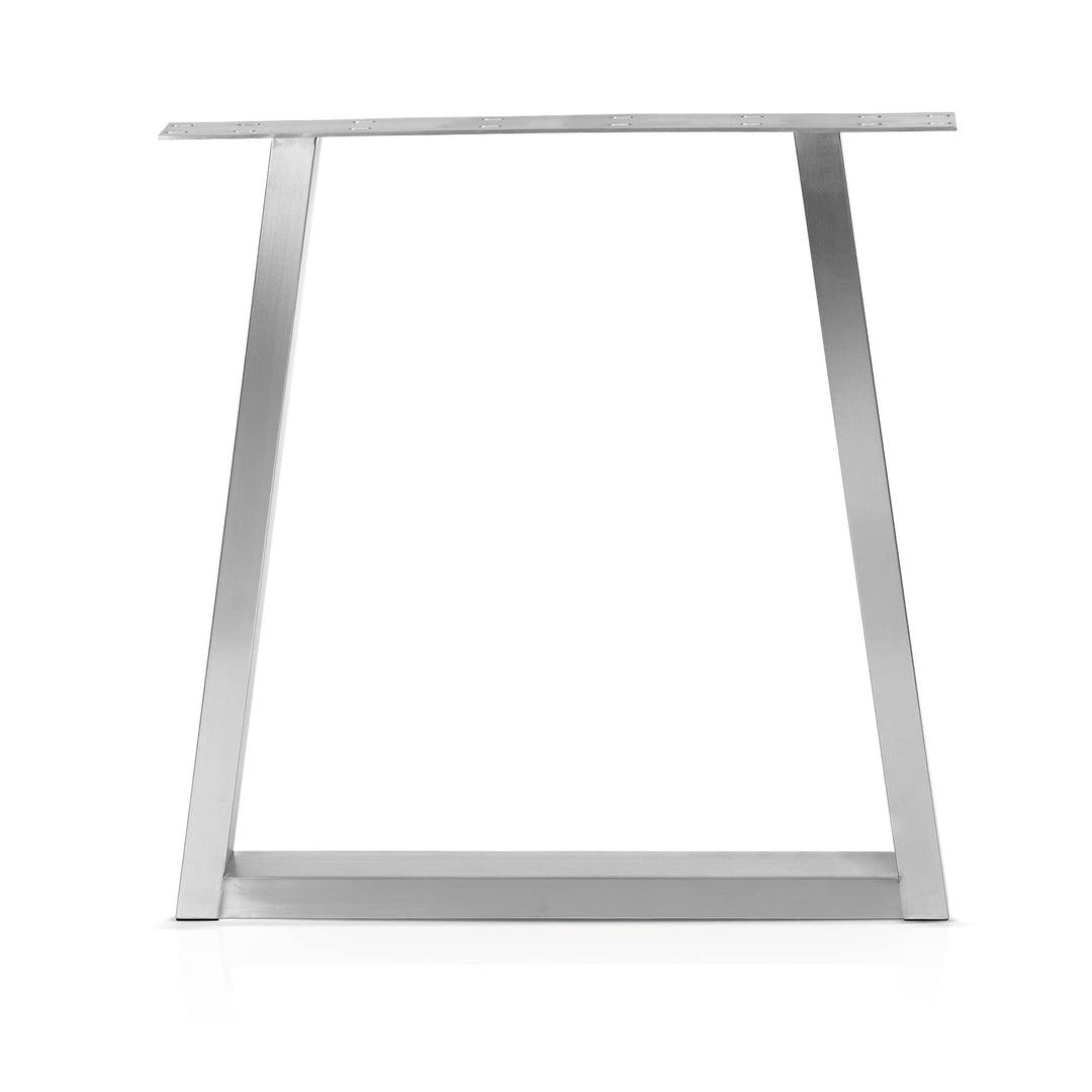 mina concept 11-1 Tischkufen Edelstahl – Tischgestell Trapez-förmig – Aussenmasse 70 x 72 cm – Profi