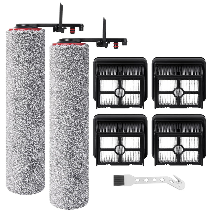 Bürstenrolle Filter Ersatzteile für Dreame H15 Pro Heat Nass Trockensauger Zubehörset，2 Bürstenrolle