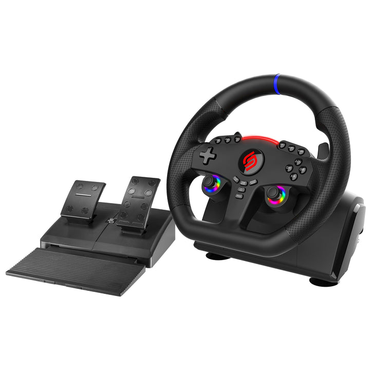 SUBSONIC – Lenkrad Superdrive 270 GT-5 – PS5-Lenkrad mit LED-Beleuchtung, zwei Joysticks, 270°- Dreh