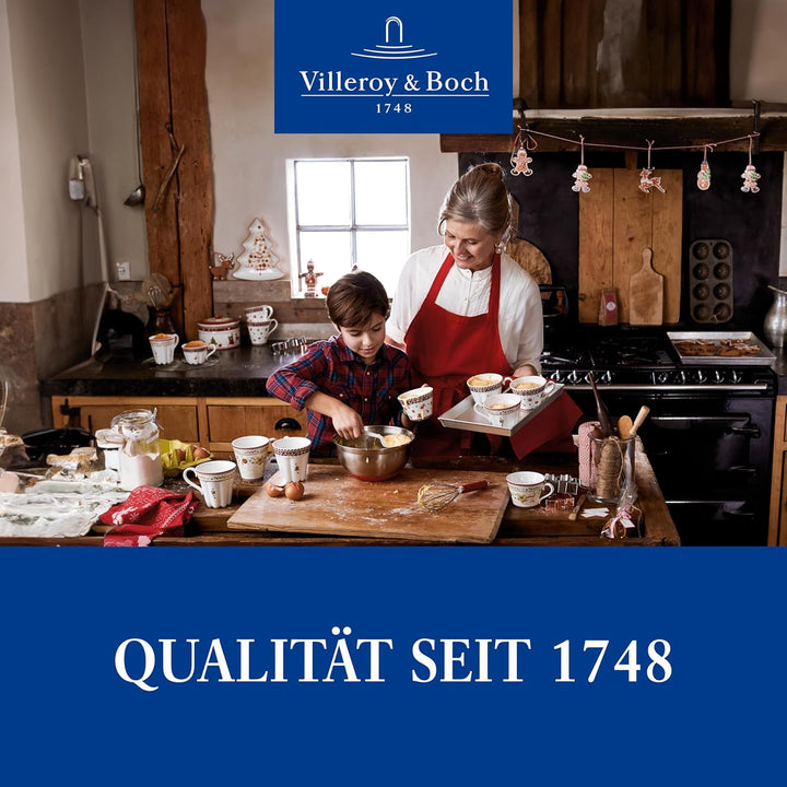 Villeroy & Boch - Winter Bakery Delight Mittelgrosse Vorratsdose, Gebäckdose Weihnachten, Keramik Ke
