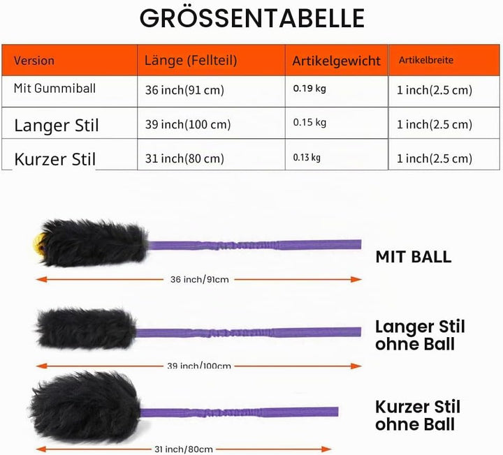 HOWGO Bungee-Chaser-Spielzeug für Hunde, 100% Schaffell, Bungee-Chaser-Spielzeug, Seil-Fogy, Zerrspi