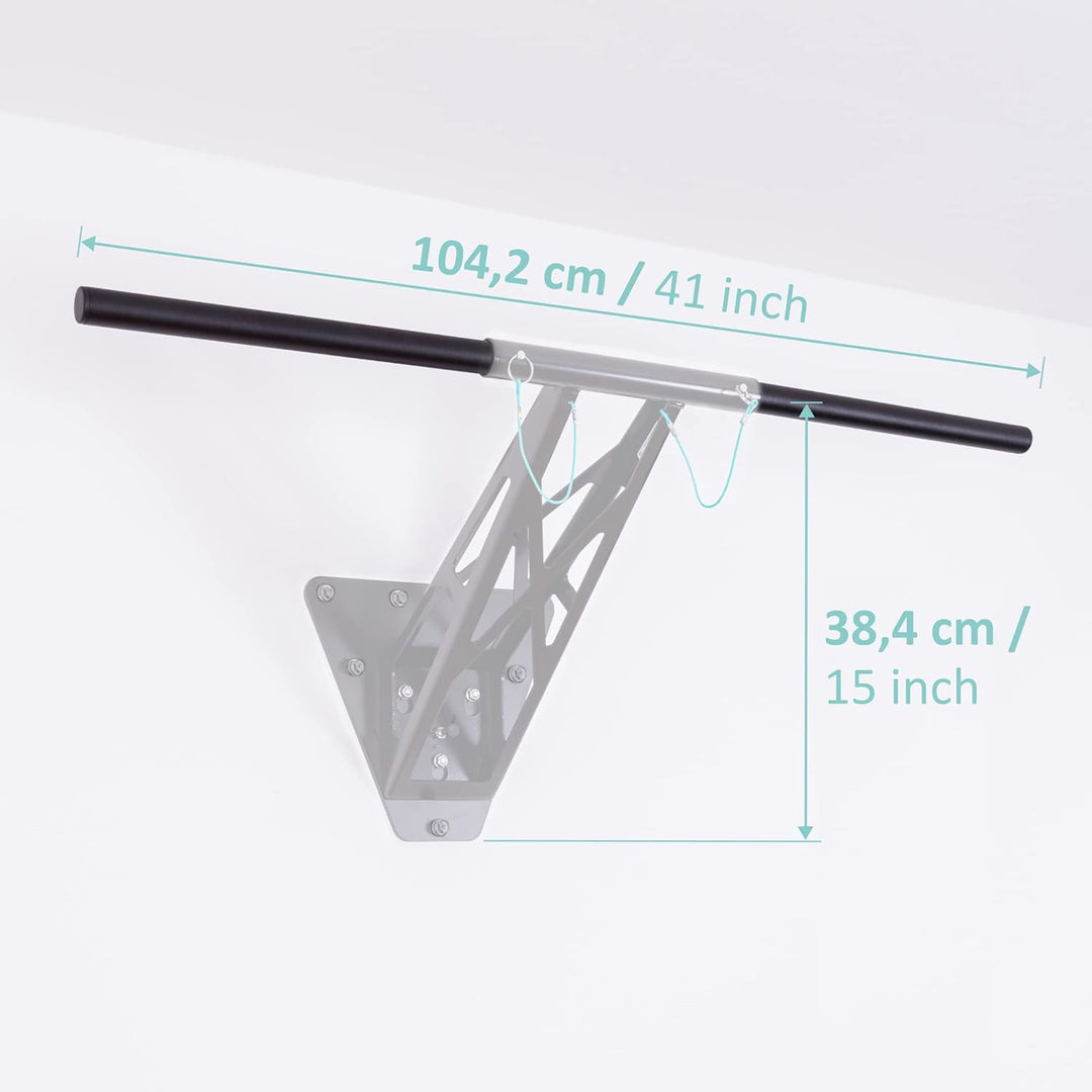 PULLUP & DIP gerade Klimmzugstange als Zubehör/Erweiterung zur Klimmzug und Dip Stange, Klimmzüge, M