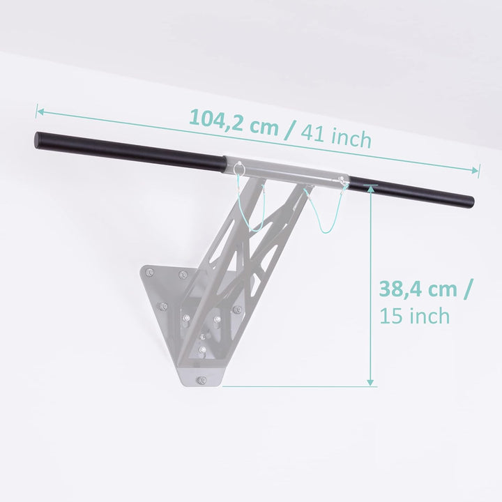 PULLUP & DIP gerade Klimmzugstange als Zubehör/Erweiterung zur Klimmzug und Dip Stange, Klimmzüge, M