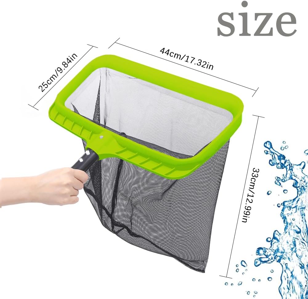 Pool Kescher,Teich Kescher mit 2.1M Verstellbarem Stab,Laubkescher,Poolkescher,Bodenkescher Pool,Poo