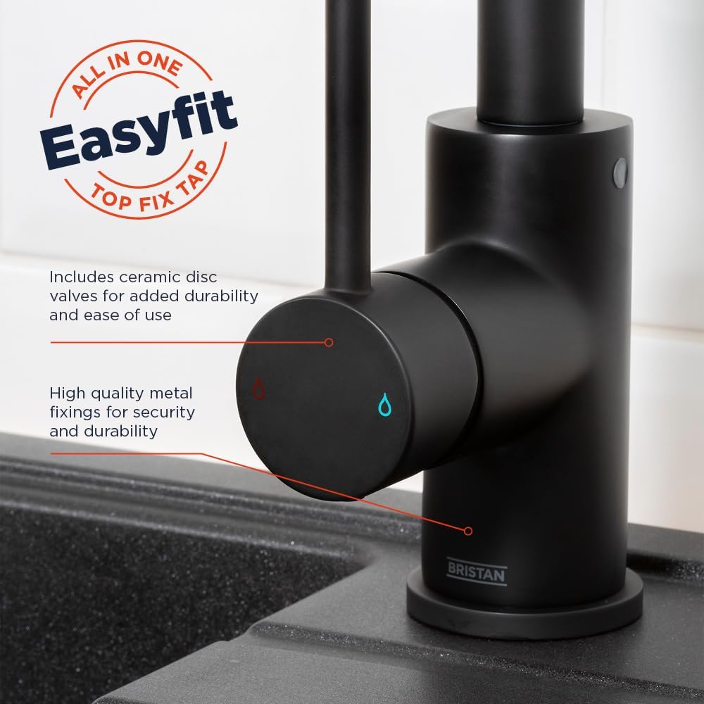 Lemon Easyfit Monoblock-Mischbatterie, Schwarz