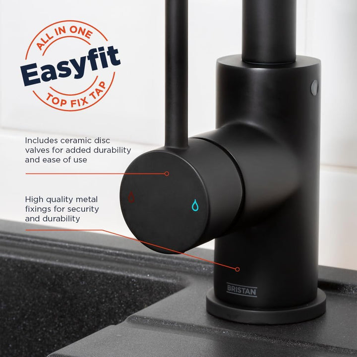 Lemon Easyfit Monoblock-Mischbatterie, Schwarz