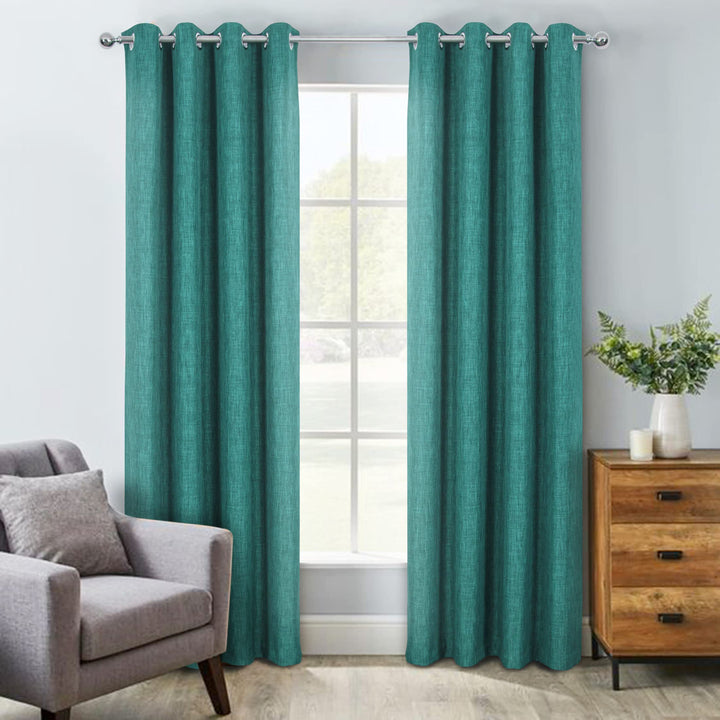 always4u Vorhang Blickdicht 100% mit Ösen, Elegente Gardinen Wohnzimmer Modern Abdunkelnde Vorhänge