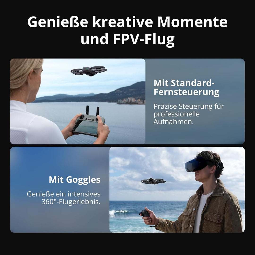 DJI Avata 360 Motion Fly More Combo, 360°-Drohne mit 1-Zoll-8K-360°-Imaging, 360°-Kameradrohne mit P