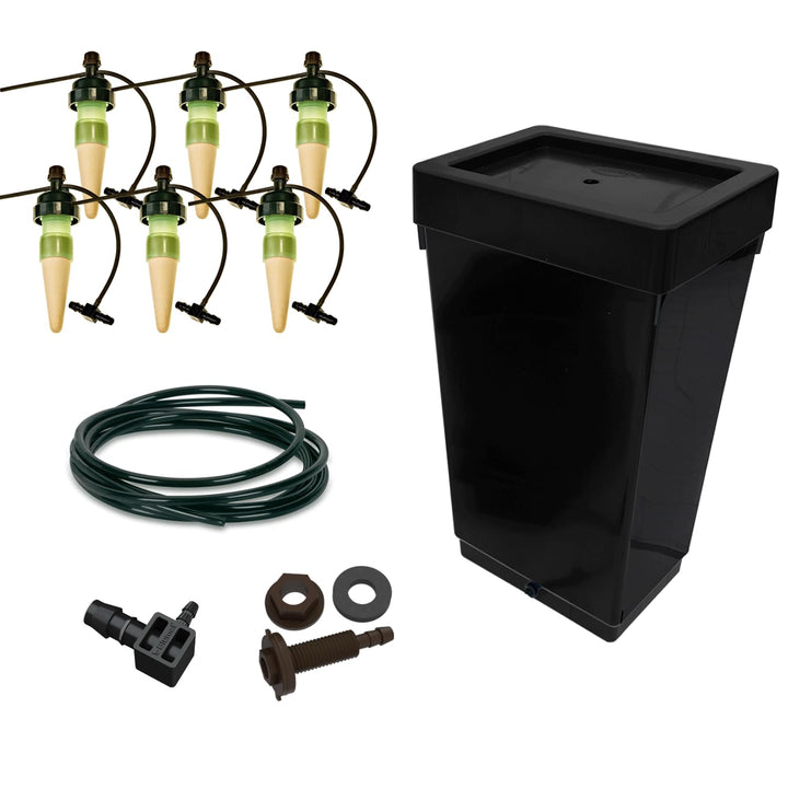 Bewässerungsset für 6 Pflanzen mit 47L Tank – inkl. original Blumat Tropfer &amp; Zubehör