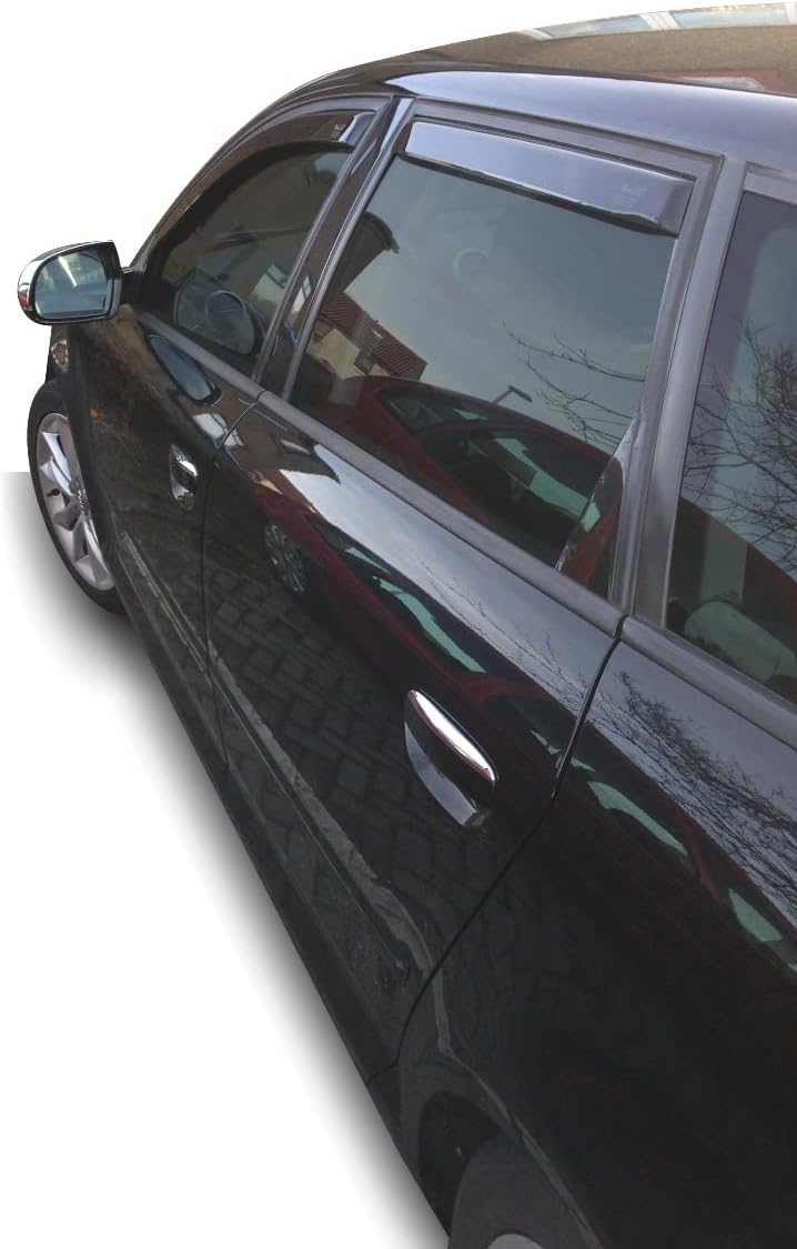 J&J AUTOMOTIVE | Windabweiser Passend Für A3 8P Sportback 5-Türer 2003-2012, Heko Regenabweiser, Sch