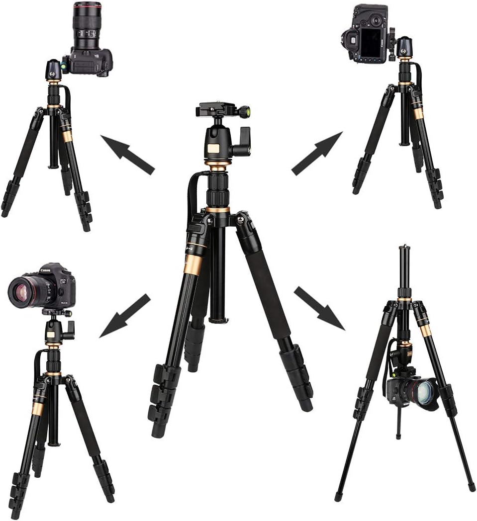 AFAITH Professional Stativ Tragbare Magnesium-Aluminiumlegierung Stativ Monopod &amp; Kugelkopf für SLR-