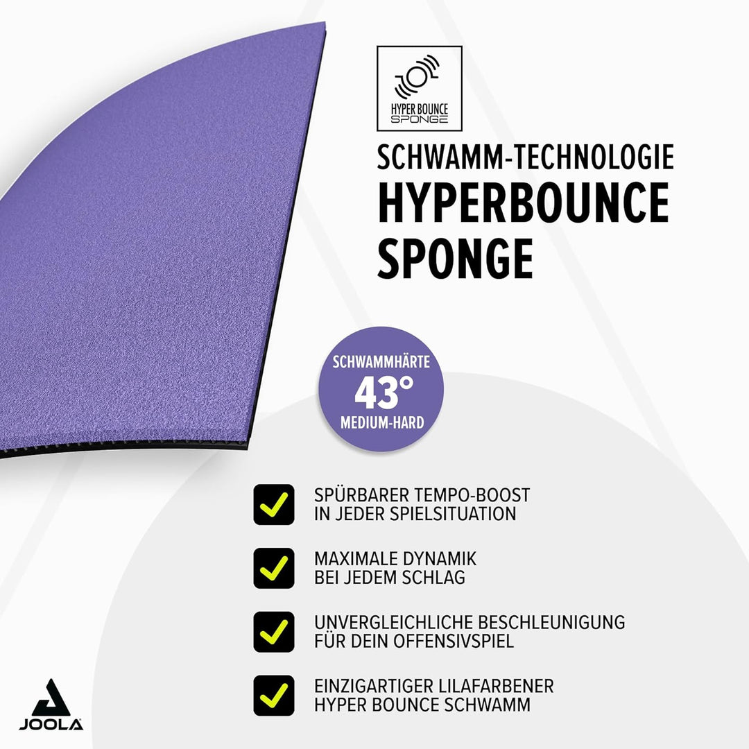 JOOLA Belag Dynaryz CMD Violett 2,3 mm, Violett 2,3 mm