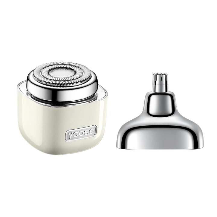 yoose 2-in-1 Mini Rasierer & Nasenhaartrimmer - Legierungsmaterial, Kompakt & Leicht, IPX7 wasserdic
