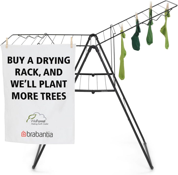 Brabantia Hang-On 20m Trockengestell, Matt Black 20m Matt Black, 20m Matt Black