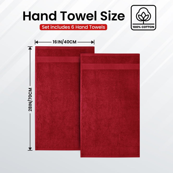 Infinitee Xclusives Luxuriöse Handtücher für Badezimmer, 100% ringgesponnene Baumwolle, 40,6 x 71,1