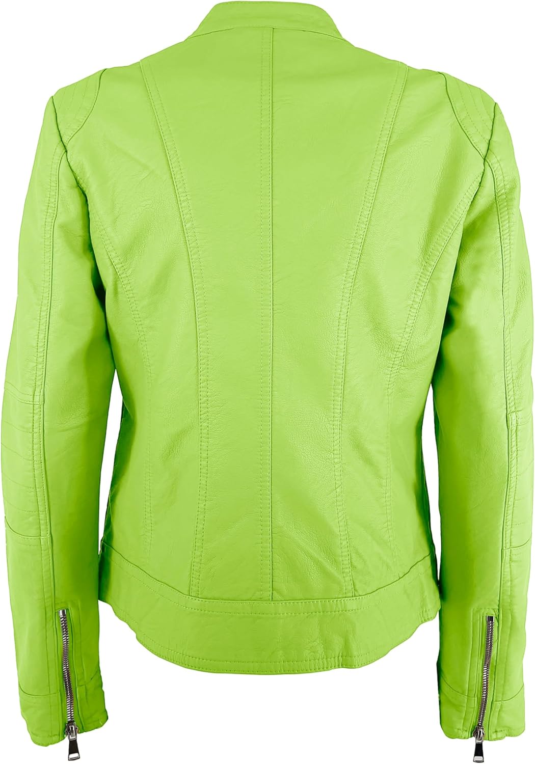 JOPHY & CO. Kurze Damenjacke aus Kunstleder (cod. 8820) oder aus echtem Leder (cod. 8820/A) mit Tasc