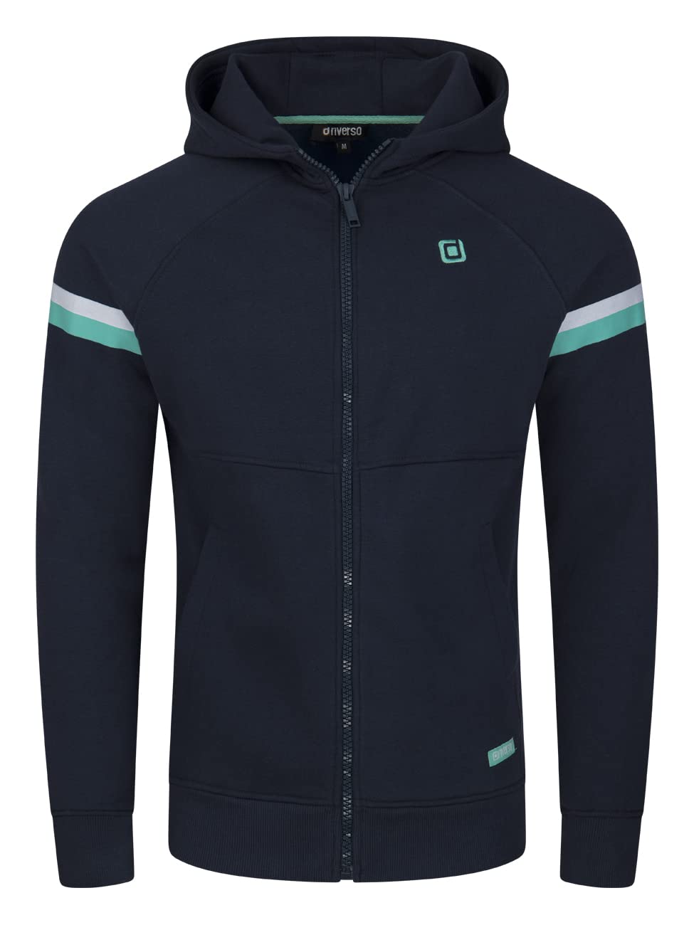 riverso Herren Kapuzenjacke RIVDanilo Hoodie Kapuzenpullover Reissverschluss Kapuze Hooded Jacke Bau