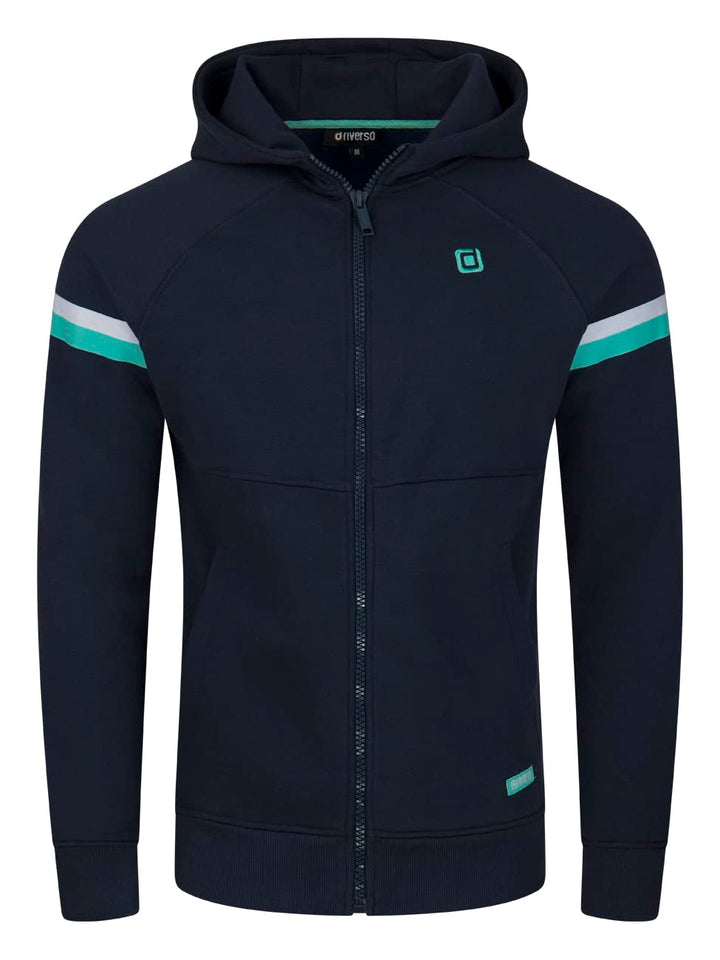 riverso Herren Kapuzenjacke RIVDanilo Hoodie Kapuzenpullover Reissverschluss Kapuze Hooded Jacke Bau