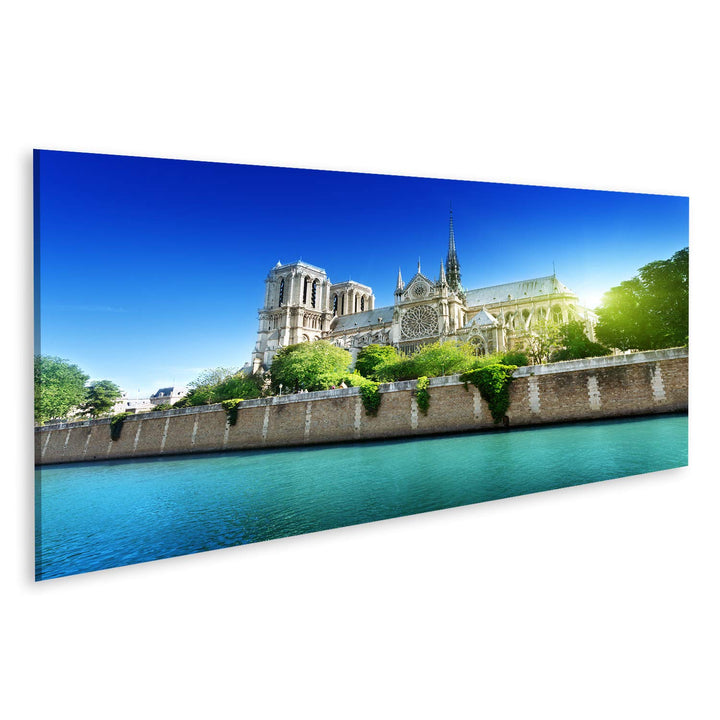 islandburner Bild auf Leinwand Notre Dame Paris Frankreich 15A Bilder Wandbilder Poster Leinwand 120