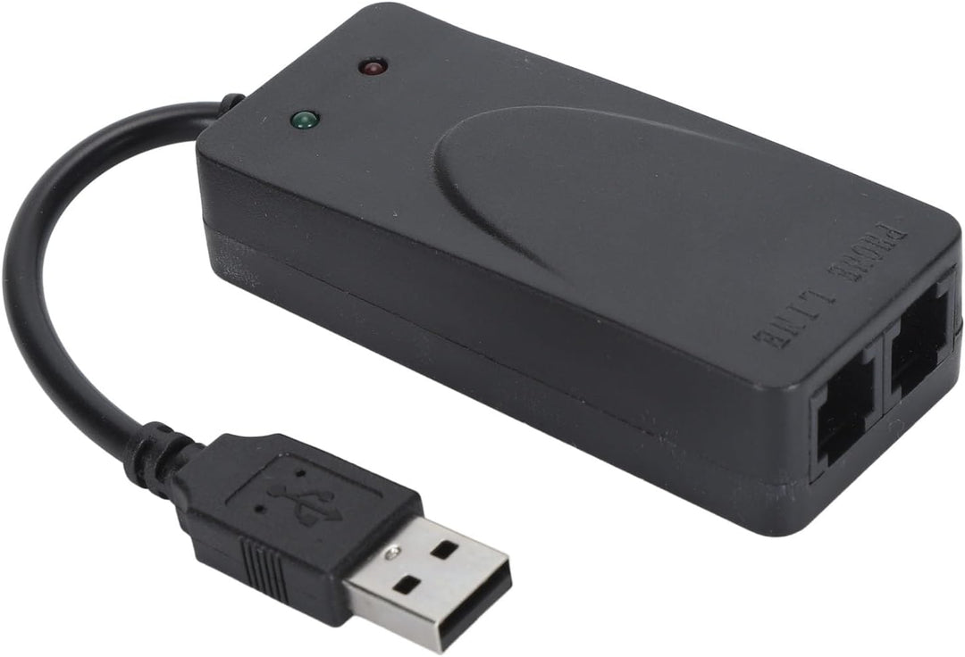 USB 56K Externes Einwahl Fax Datenmodem, Datenfax Spracheinwahl USB Faxmodem, Duale RJ11 Anschlüsse