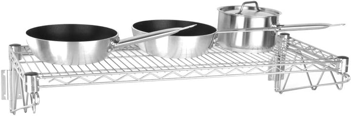 Vogue Draht-Wandregal für Küche/Gastronomie, 1220 x 360 mm, Stauraum, montiertes Regal 1220 x 360mm.