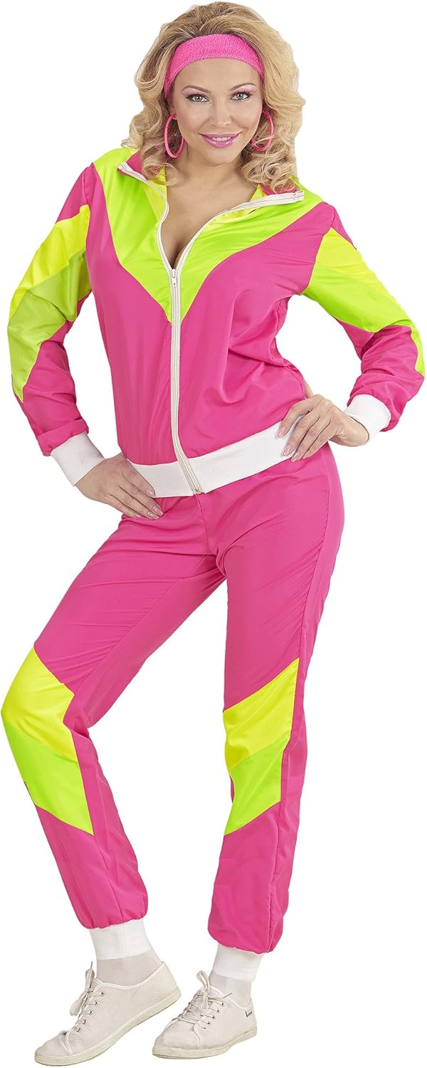 W WIDMANN MILANO Party Fashion - Trainingsanzug, 80er Jahre Outfit, Jogging, Bad Taste, Faschingskos
