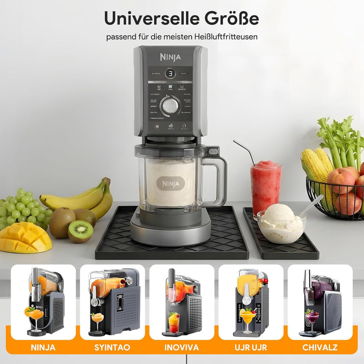 Silikonmatte für Ninja Slushie & Creami Maschine, FS301/NC502/NC301/NC302/NC701, Abnehmbarer Arbeits