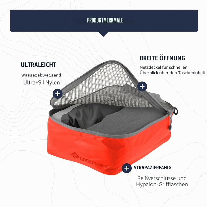 Sea To Summit Ultra-SIL Garment Mesh Bag Medium Grau - Robuste vielseitige Kleideraufbewahrung, Grös