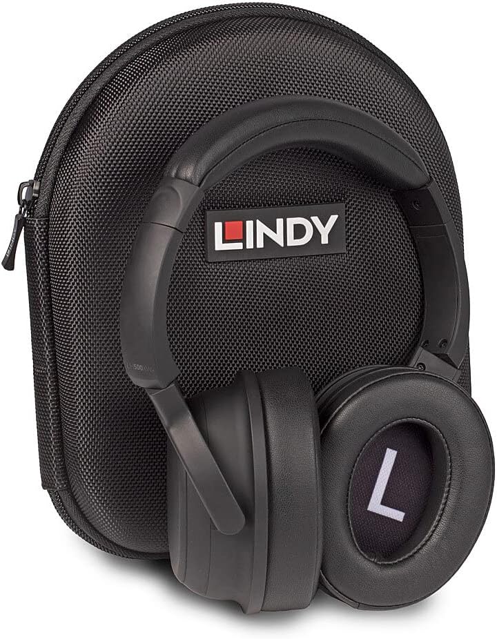 LINDY 73204 LH500XW+ Kabelloser Kopfhörer mit Active Noise Cancelling und aptX, Schwarz