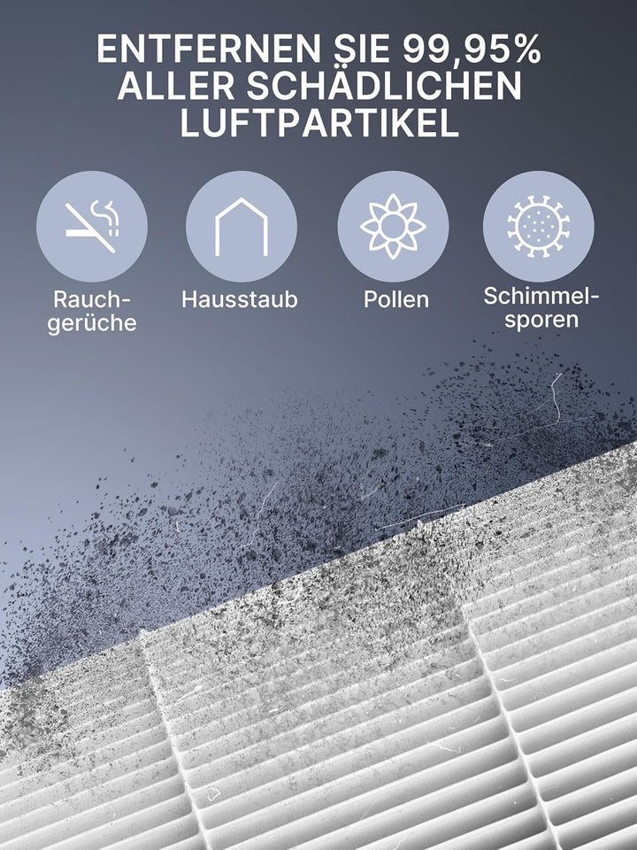 Comedes HEPA & Aktivkohle-Filter für Dyson Luftreiniger, Luftbefeuchter und Heizlüfter wie HP04, HP0