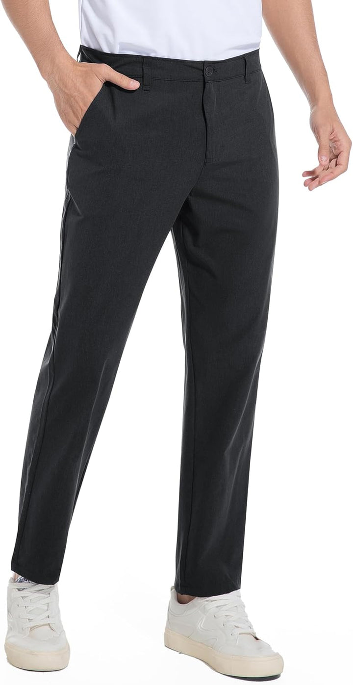 Holure Herren Golf Hosen wasserdichte Slim Fit Golf Hosen Leichte Stretch Outdoor Hosen mit Taschen