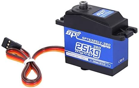SPT5525LV-360 25KG RC Servo, 4,8V-6,0V Digital Servo 25KG Kontinuierliche Rotation Metall Mit Zubehö