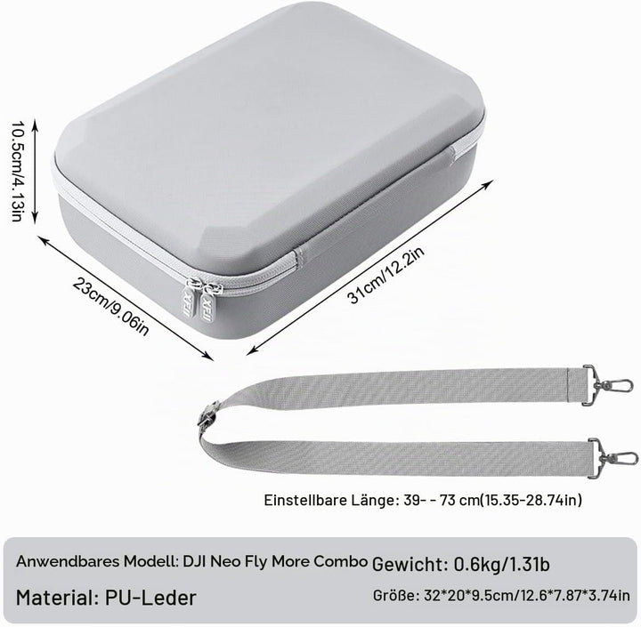 Wasserdichtes Koffer für DJI Neo Fly More Combo Tragbare Tasche, Wasserdicht Tragetasche für DJI Neo