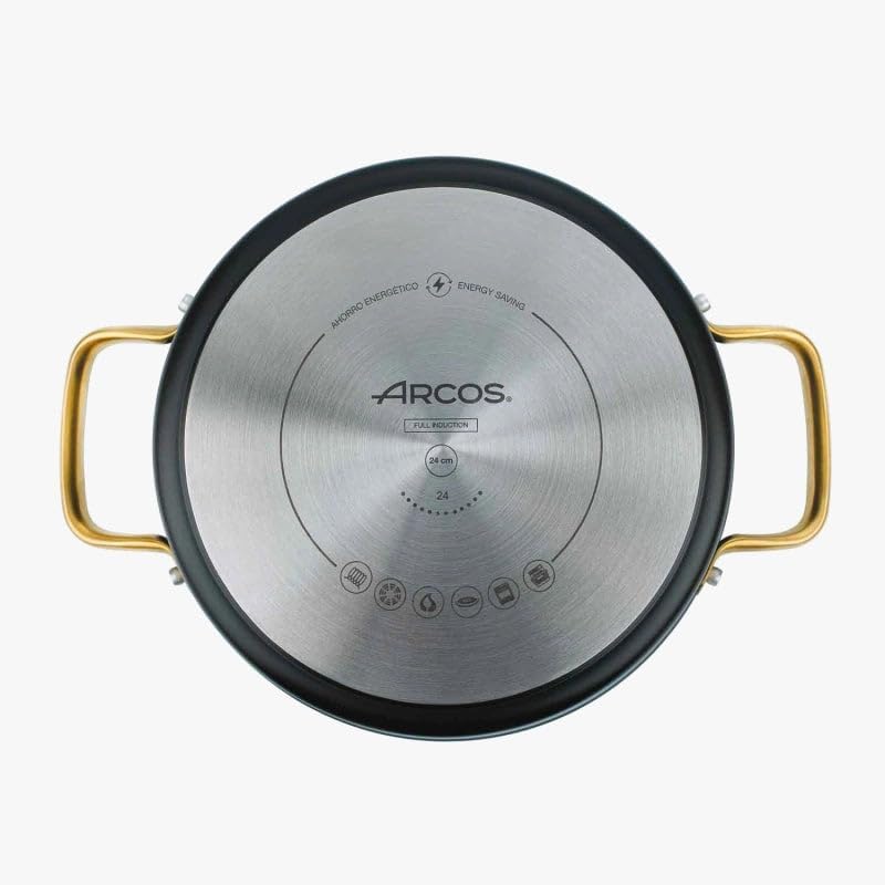 Arcos Samoa Iconic Serie | Keramiktopf mit Antihaftbeschichtung 24 cm und 4,3 l | geschmiedetes Alum
