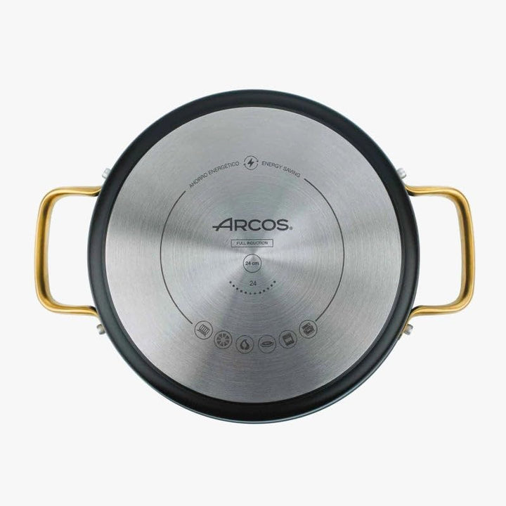 Arcos Samoa Iconic Serie | Keramiktopf mit Antihaftbeschichtung 24 cm und 4,3 l | geschmiedetes Alum