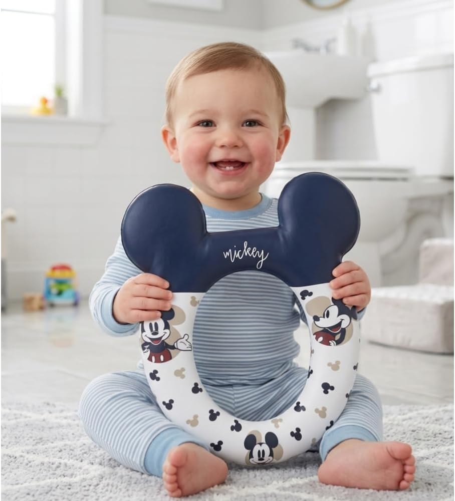 Toilettensitz Mickey für Kinder, ergonomischer Sitz, universell, 36 x 31 cm, rutschfester Wasseradap