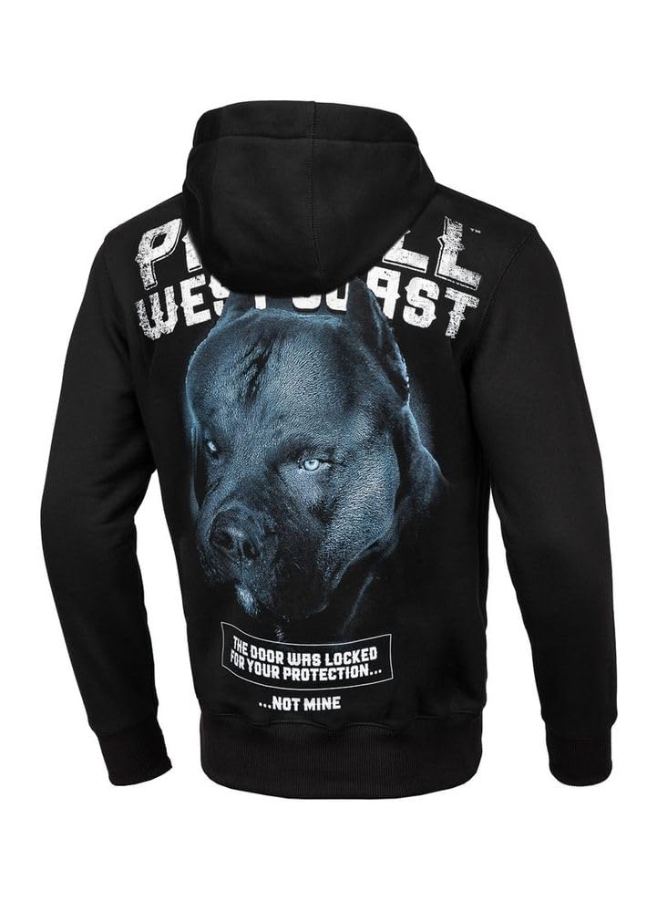 Pit Bull West Coast Hoodie Black Dog Dunkelblau XL Schwarz, XL Schwarz