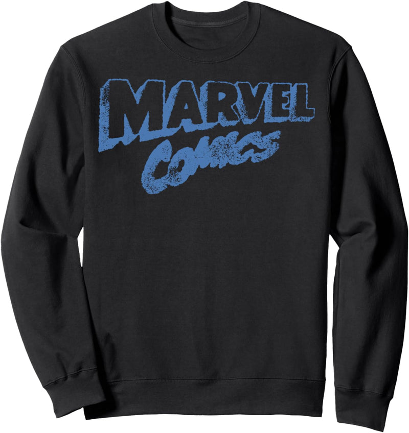 Marvel Comic Retro Blue Logo Sweatshirt
