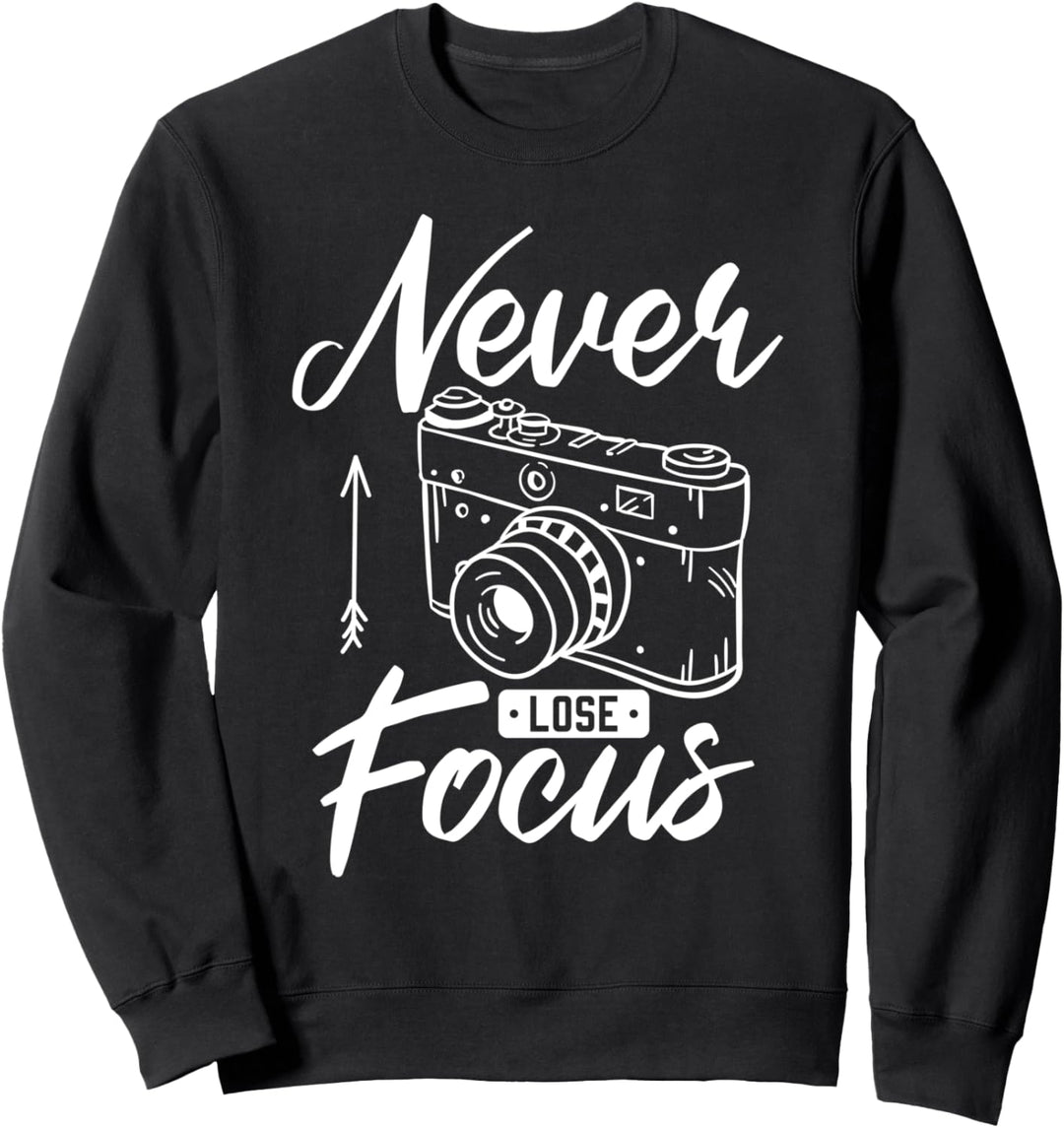 Fotografen verlieren Sie nie den Fokus der Kamera. Sweatshirt