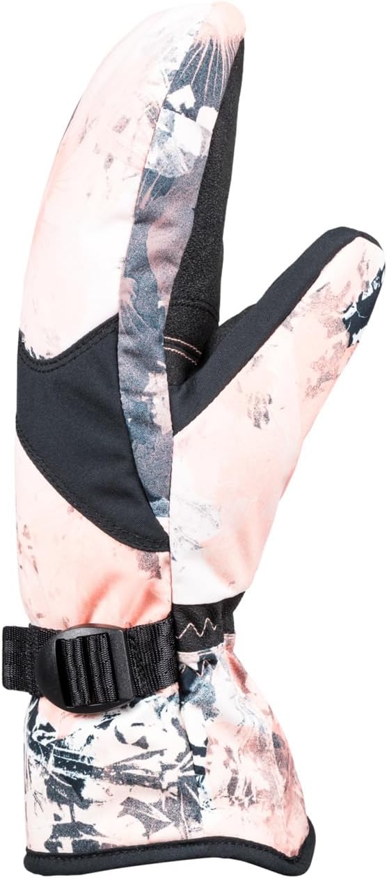 Roxy Damen Jetty Mitt Cold Weather Gloves L Peach Pink Dreamy Picture, L Peach Pink Dreamy Picture