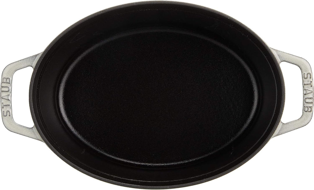 STAUB 11023107 – Schmortopf aus Gusseisen mit ovalen Pfoten, 23 cm, Weiss, Mehrfarbig, One Size