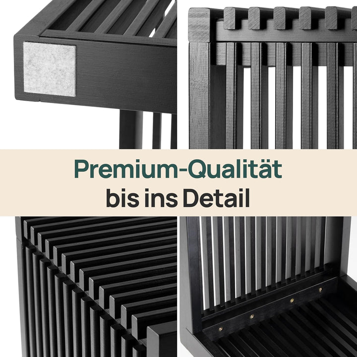Bambus Sitzbank Flur - Sitzbank Esszimmer - Holzbank Flur - Esszimmerbank | BAM BOO BOX Garderobenba