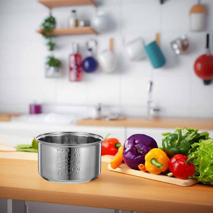 Edelstahl Innentopf Für Reiskocher 1.6L Universeller Ersatz Topf Für Elektrische Reiskocher Mit Effi