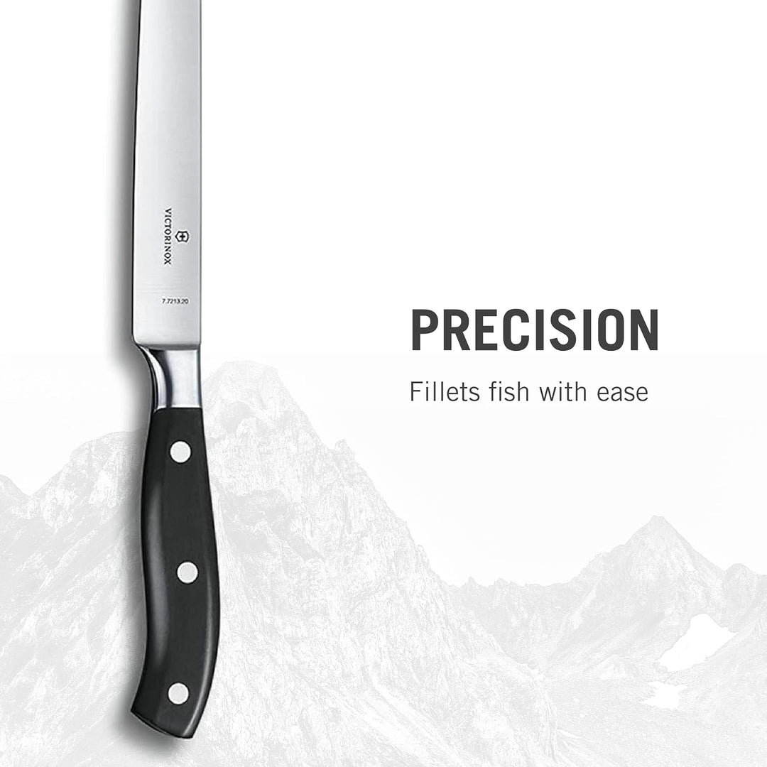 Victorinox Grand Maître Filetiermesser, Geschmiedet, Klinge 20 cm, in Geschenkschachtel, Made in Swi