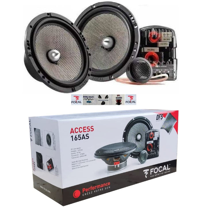 1 kit 2 Wege Focal Access 165AS 16,5 cm 165 mm 6,5" Durchmesser 60 watt rms 120 watt max 4 ohm 91,3