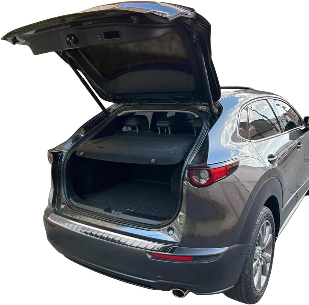 RECAMBO Ladekantenschutz Edelstahl Chrom Look - kompatibel für Mazda CX-30 | Typ DM | BJ ab 2019> -