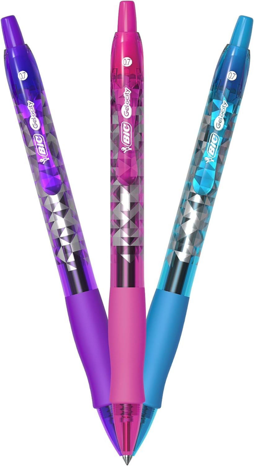 BIC Gel-ocity Gelschreiber, schnelltrocknend, Special Edition, mittlere Spitze (0,7 mm), verschieden